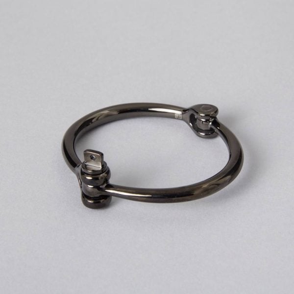 black cuff stainless steel bracelet by ZLCOPENHAGEN Danish Design Handmade