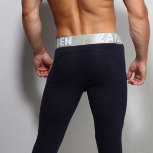 Details of our ZLC Long John, navy colour.