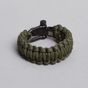 army paracord black lock recycled