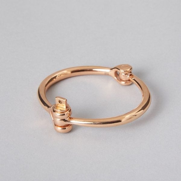 Rose gold cuff bracelet stainless steel by ZLCOPENHAGEN Danish Design
