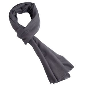 dark grey cashmere scarf