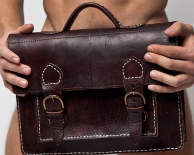 vintage leather satchel bag