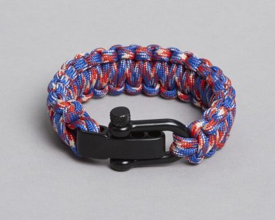 ZLC Blue, Red & White Paracord Bracelet