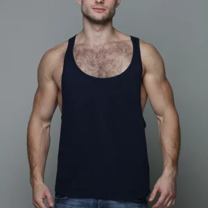 Custom Zyzz pose tank top for men in organic cotton – slow fashion gym wear