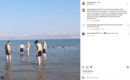 Frederik Vad DSU Israel-rejse 2019 tidslinje