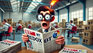 Simon Richard Nielsen eksploderer i frustration over Redox' afsløringer, der nu rammer BT. Mange kalder det 'en velfortjent huskekage