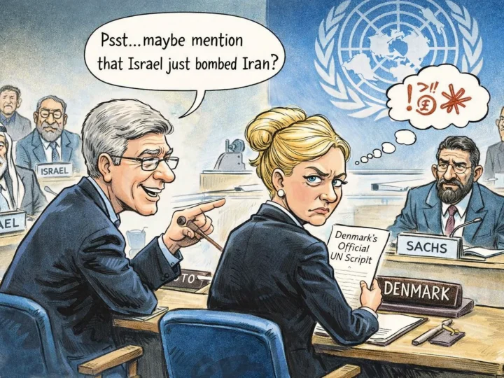 CHRISTINA MARKUS LASSEN OG DET DIPLOMATISKE ØJEBLIK MED JEFFREY SACHS I FN